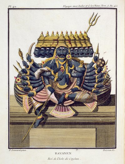 Ravana, Demon King of Ceylon, from 